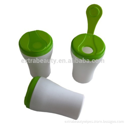 Mini lingettes humides nettoyantes pour bidons
